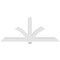 Ekena Millwork Redmond Architectural Grade PVC Gable Bracket, 96"W x 40"H x 6"D x 6"F, 10/12 Pitch GBP096X40X0606RED00 - alternate 4